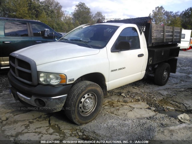 3D6WU26D53G822954 - 2003 DODGE RAM 2500 WHITE photo 2