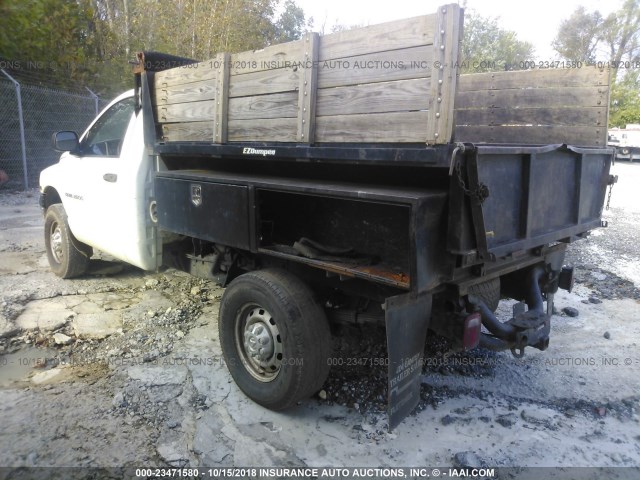 3D6WU26D53G822954 - 2003 DODGE RAM 2500 WHITE photo 3