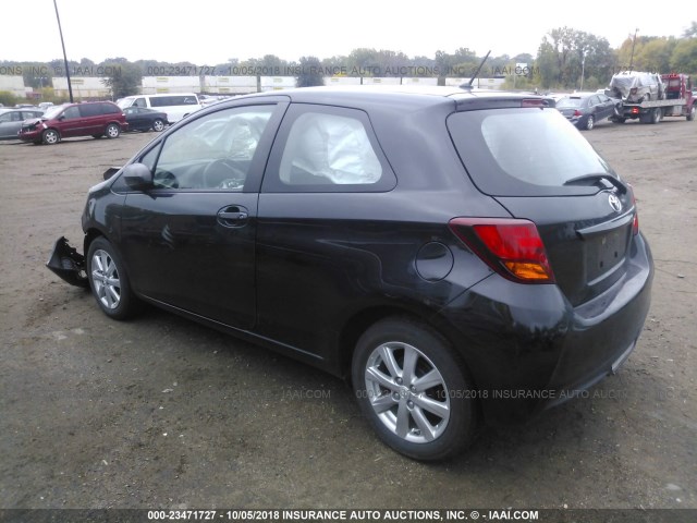 VNKJTUD33HA071116 - 2017 TOYOTA YARIS L/LE BLACK photo 3