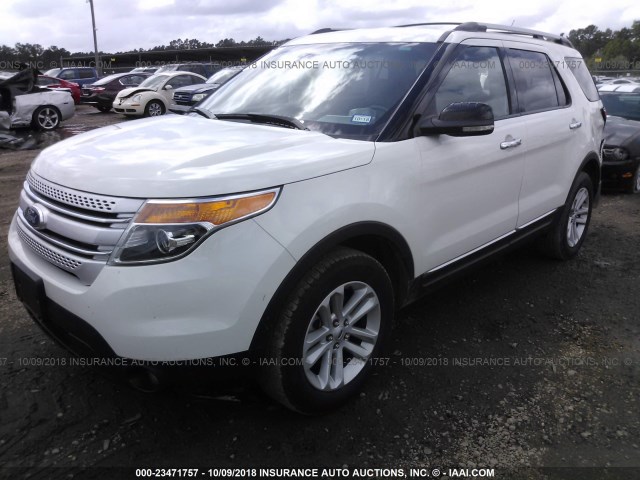 1FMHK8D86CGA84702 - 2012 FORD EXPLORER XLT WHITE photo 2