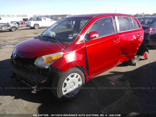 JTKKU4B45A1005509 - 2010 TOYOTA SCION XD RED photo 2