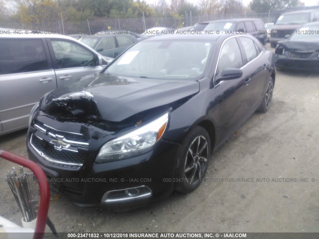 1G11F5RR6DF105381 - 2013 CHEVROLET MALIBU 2LT BLACK photo 2