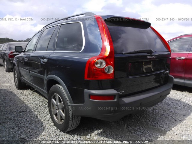 YV1CN59H841109109 - 2004 VOLVO XC90 BLUE photo 3