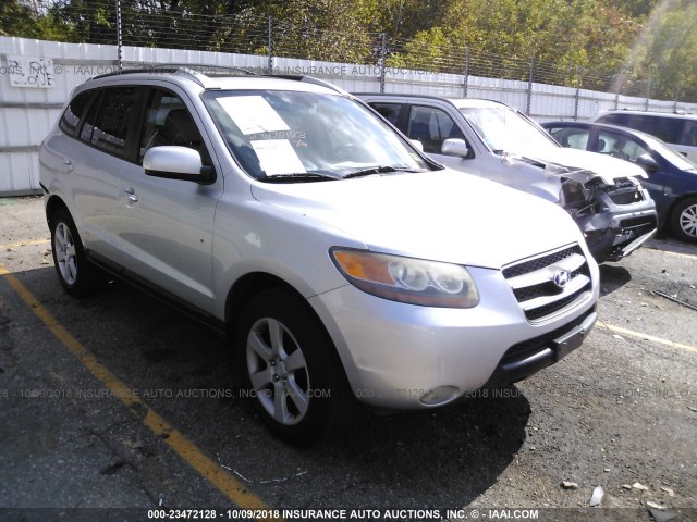 5NMSH13E87H110223 - 2007 HYUNDAI SANTA FE SE/LIMITED SILVER photo 1