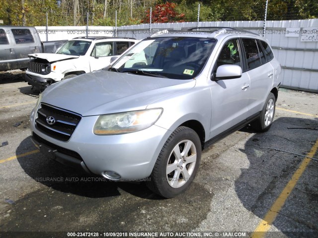 5NMSH13E87H110223 - 2007 HYUNDAI SANTA FE SE/LIMITED SILVER photo 2