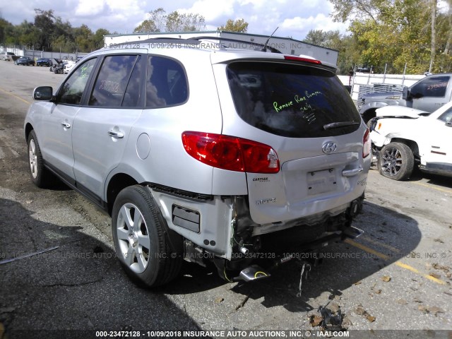 5NMSH13E87H110223 - 2007 HYUNDAI SANTA FE SE/LIMITED SILVER photo 3