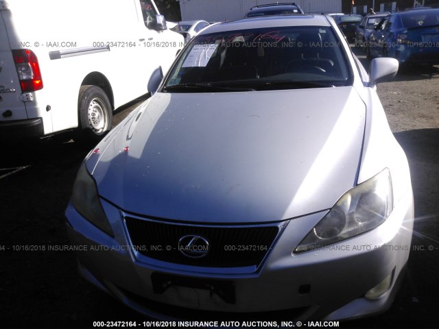 JTHCK262372016167 - 2007 LEXUS IS 250 SILVER photo 6