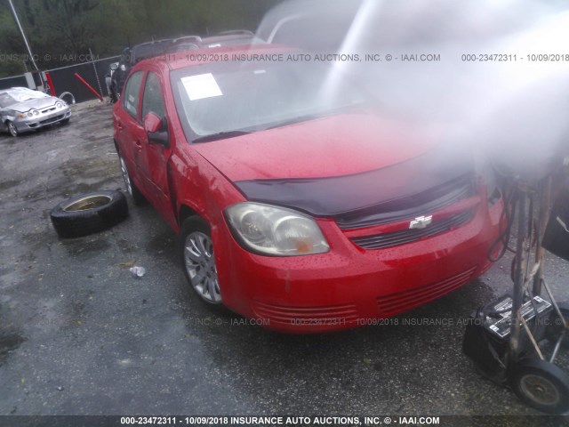 1G1AT58H597294737 - 2009 CHEVROLET COBALT LT RED photo 1