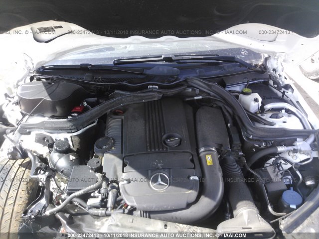 WDDGJ4HB2FG421006 - 2015 MERCEDES-BENZ C 250 WHITE photo 10