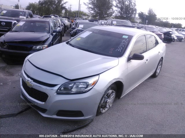 1G11A5SL0FF305972 - 2015 CHEVROLET MALIBU LS SILVER photo 2