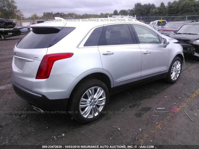 1GYKNFRS5JZ120787 - 2018 CADILLAC XT5 PREMIUM LUXURY SILVER photo 4