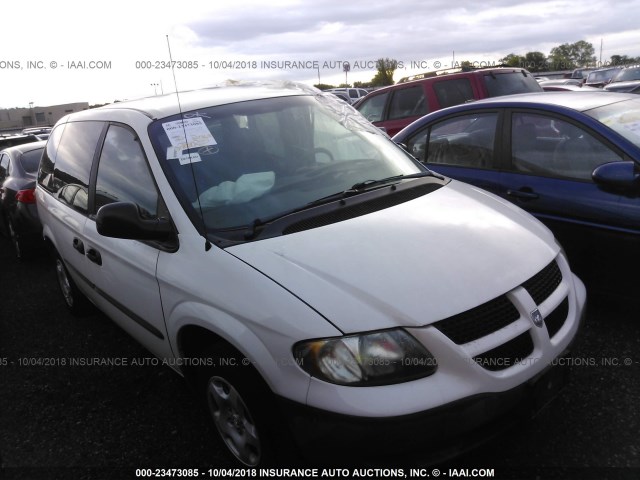 1B4GP25372B673493 - 2002 DODGE CARAVAN SE WHITE photo 1