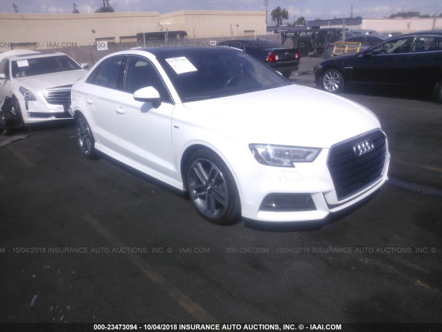 WAUGUGFF9H1033329 - 2017 AUDI A3 PREMIUM PLUS WHITE photo 1