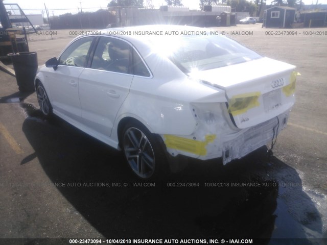 WAUGUGFF9H1033329 - 2017 AUDI A3 PREMIUM PLUS WHITE photo 3