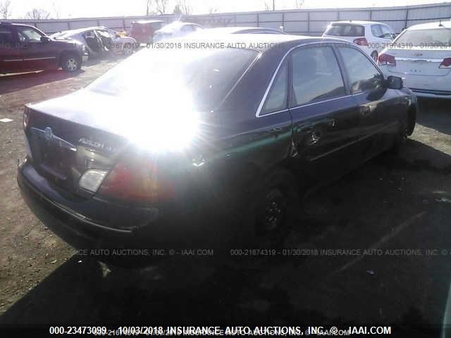 4T1BF28B7YU001820 - 2000 TOYOTA AVALON XL/XLS BLACK photo 4