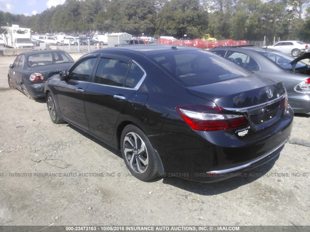 1HGCR2F75GA224390 - 2016 HONDA ACCORD BLACK photo 3