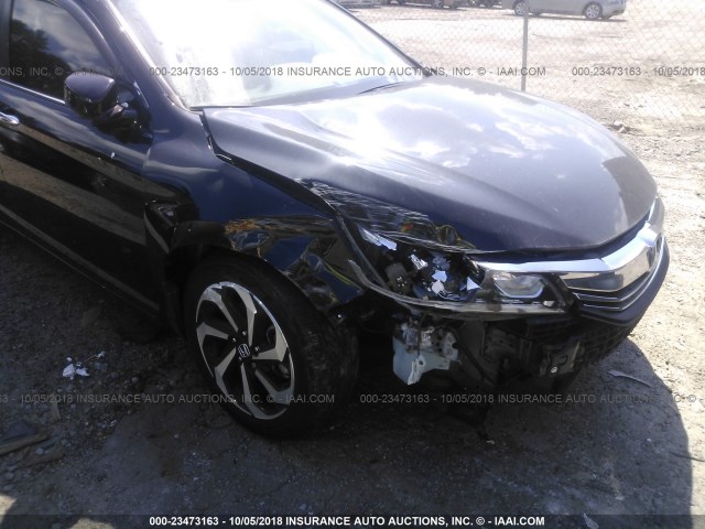 1HGCR2F75GA224390 - 2016 HONDA ACCORD BLACK photo 6