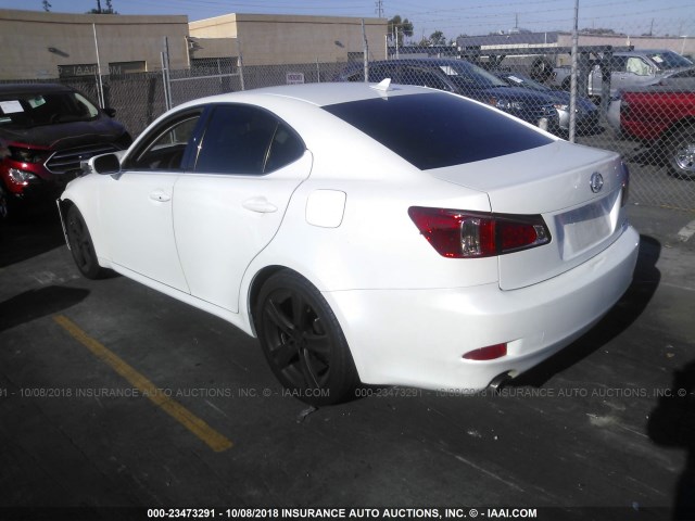 JTHBF5C22C5160887 - 2012 LEXUS IS 250 WHITE photo 3