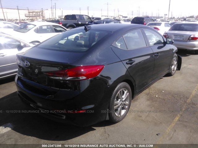 5NPD84LF4JH226936 - 2018 HYUNDAI ELANTRA SEL/VALUE/LIMITED BLACK photo 4