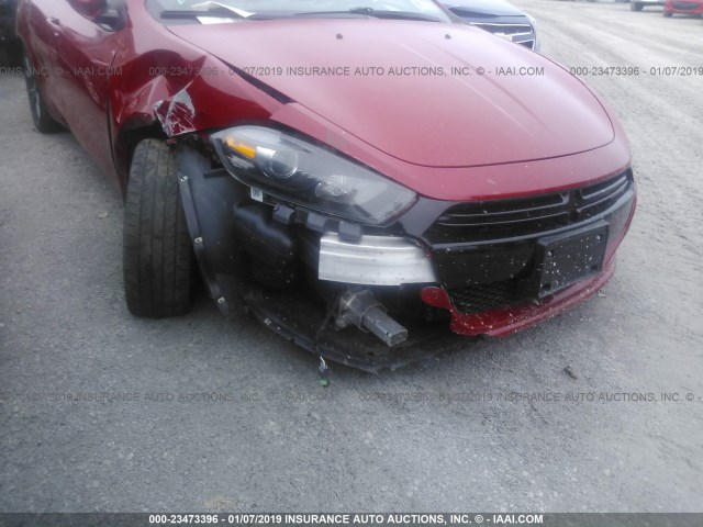 1C3CDFBB2FD421680 - 2015 DODGE DART SXT RED photo 6