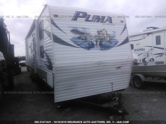 4X4TPUR24CP038308 - 2012 FOREST RIVER PUMA  WHITE photo 1