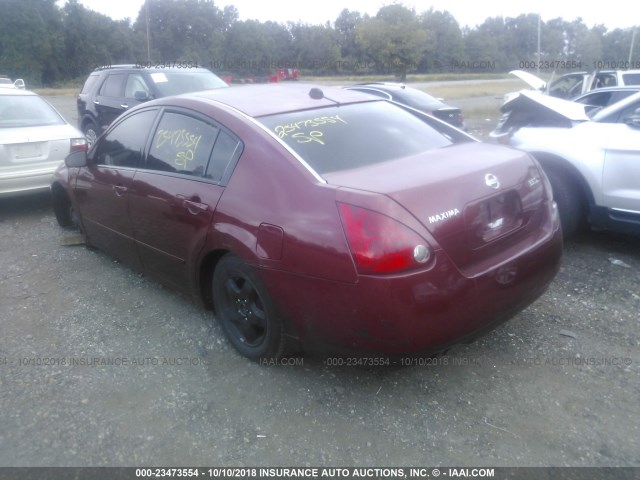 1N4BA41E14C838426 - 2004 NISSAN MAXIMA SE/SL RED photo 3