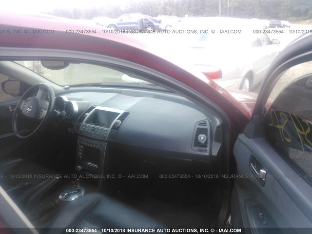 1N4BA41E14C838426 - 2004 NISSAN MAXIMA SE/SL RED photo 5