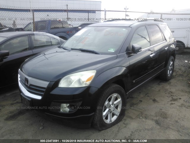 5GZEV23718J127694 - 2008 SATURN OUTLOOK XR BLACK photo 2