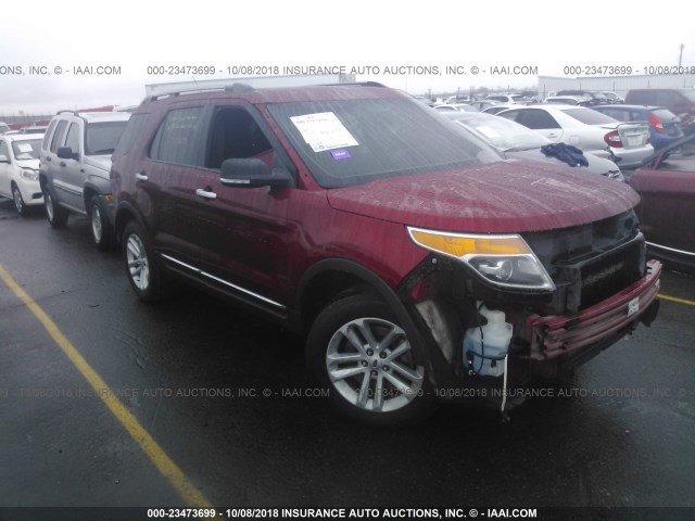 1FM5K8D81FGA89300 - 2015 FORD EXPLORER XLT RED photo 1