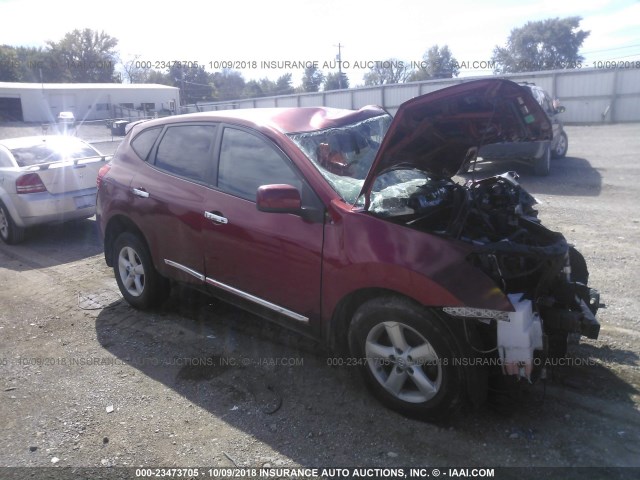 JN8AS5MT8DW010377 - 2013 NISSAN ROGUE S/SV BURGUNDY photo 1