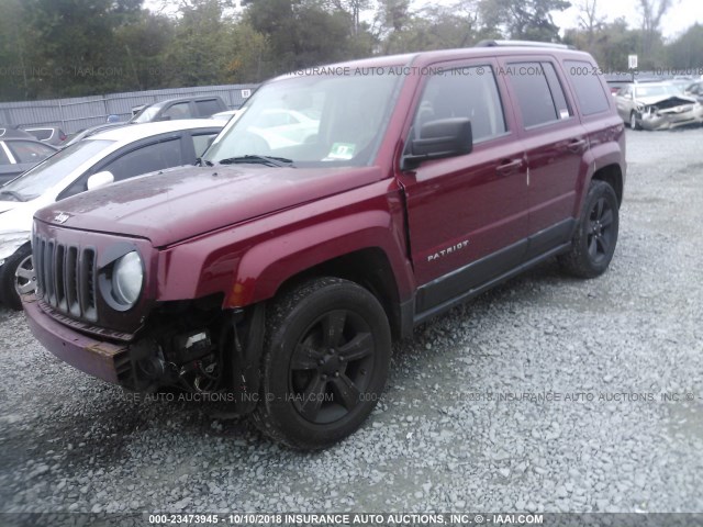 1C4NJPFB0CD694898 - 2012 JEEP PATRIOT LATITUDE RED photo 2