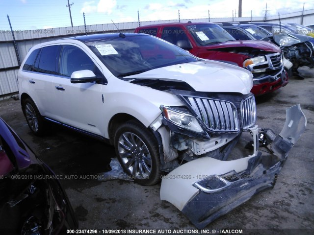 2LMDJ8JK9CBL15492 - 2012 LINCOLN MKX WHITE photo 1