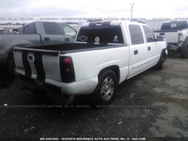 2GCEC13T661152306 - 2006 CHEVROLET SILVERADO C1500 WHITE photo 4