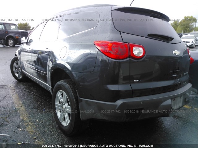 1GNLVFED5AJ240774 - 2010 CHEVROLET TRAVERSE LT BLACK photo 3