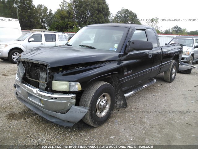 1B7KC236X1J502067 - 2001 DODGE RAM 2500 BLACK photo 2