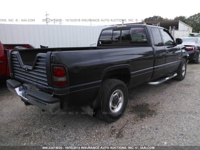 1B7KC236X1J502067 - 2001 DODGE RAM 2500 BLACK photo 4