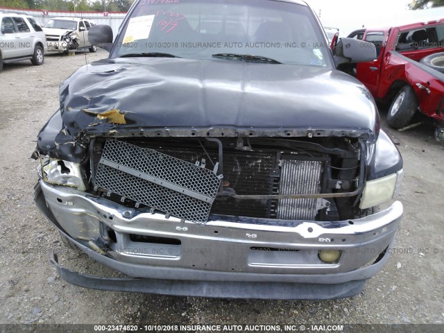 1B7KC236X1J502067 - 2001 DODGE RAM 2500 BLACK photo 6