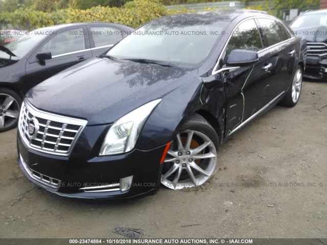 2G61S5S31D9162284 - 2013 CADILLAC XTS PREMIUM COLLECTION BLUE photo 2