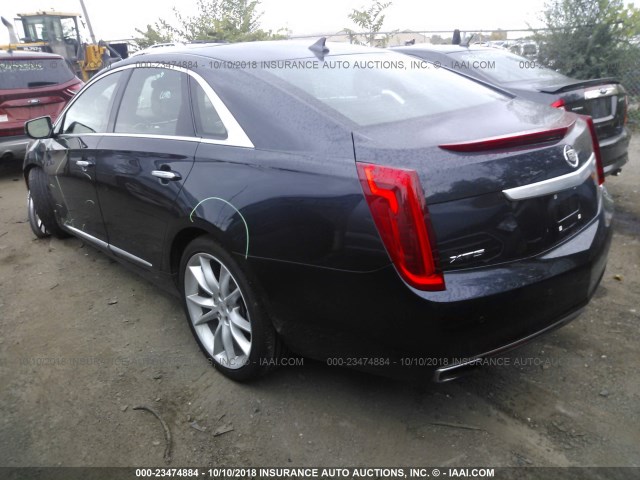 2G61S5S31D9162284 - 2013 CADILLAC XTS PREMIUM COLLECTION BLUE photo 3