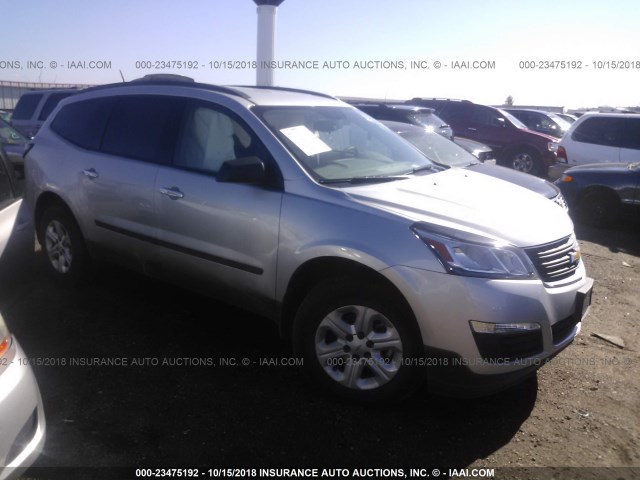 1GNKRFKD1HJ258283 - 2017 CHEVROLET TRAVERSE LS SILVER photo 1