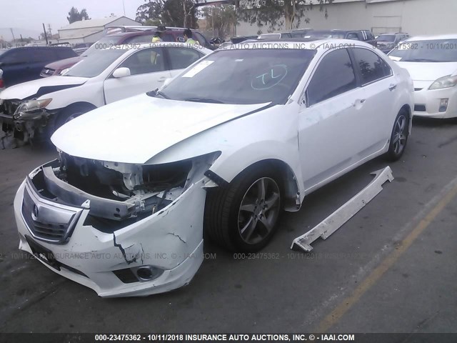 JH4CU2F87CC018653 - 2012 ACURA TSX SE WHITE photo 2