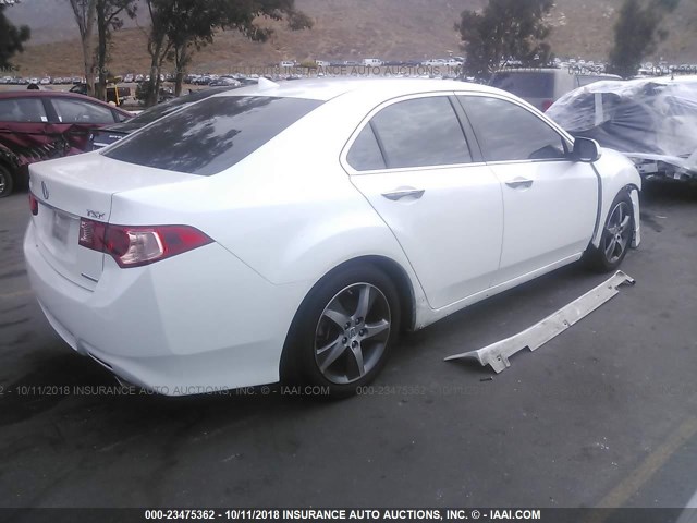 JH4CU2F87CC018653 - 2012 ACURA TSX SE WHITE photo 4