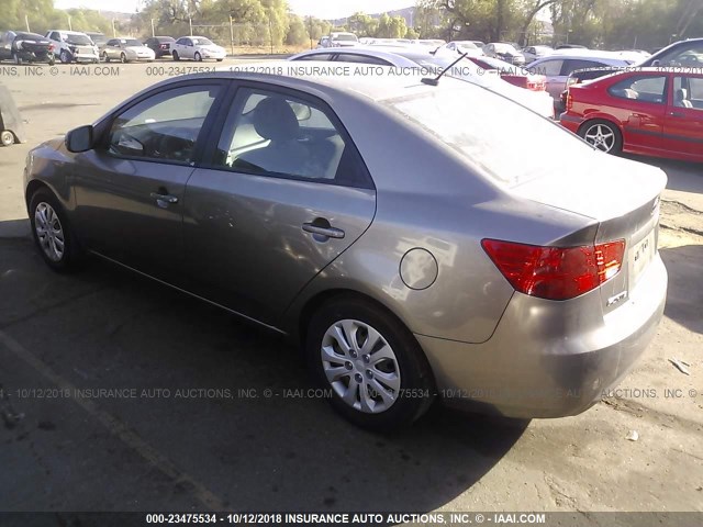 KNAFU4A29D5669671 - 2013 KIA FORTE EX GRAY photo 3