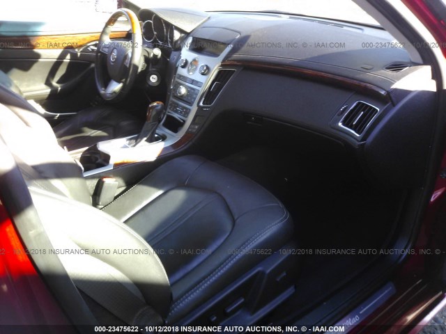 1G6DK5E33D0141889 - 2013 CADILLAC CTS PERFORMANCE COLLECTION Красный фото 5