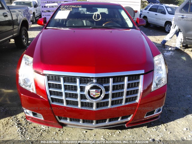 1G6DK5E33D0141889 - 2013 CADILLAC CTS PERFORMANCE COLLECTION RED photo 6
