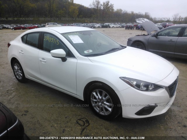 JM1BM1V75E1113565 - 2014 MAZDA 3 TOURING WHITE photo 1