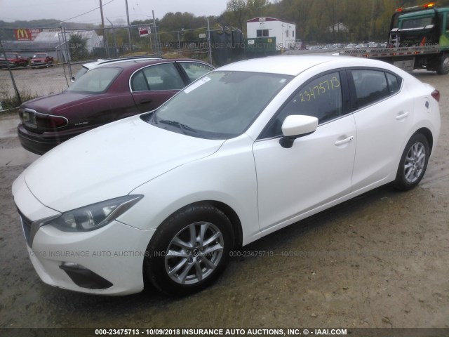 JM1BM1V75E1113565 - 2014 MAZDA 3 TOURING WHITE photo 2