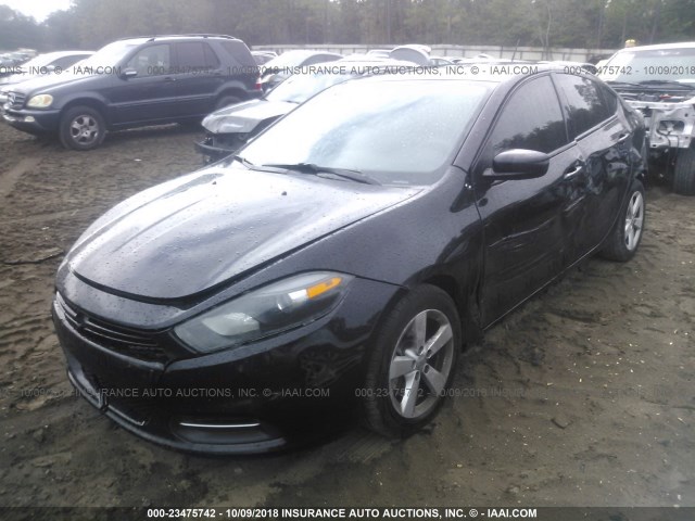 1C3CDFBB8FD173547 - 2015 DODGE DART SXT BLACK photo 2