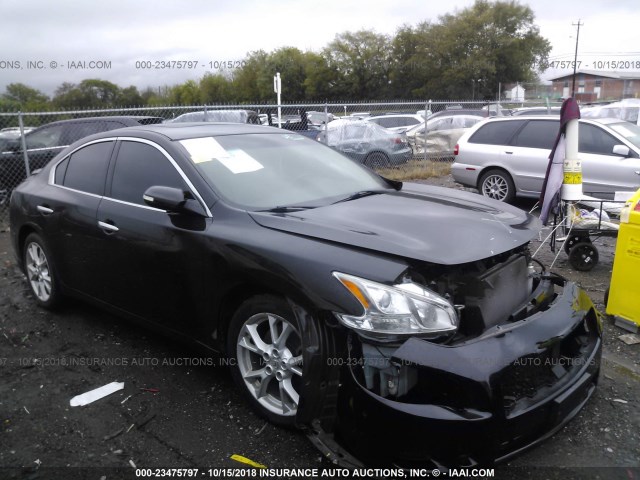 1N4AA5AP3EC444379 - 2014 NISSAN MAXIMA S/SV BLACK photo 1