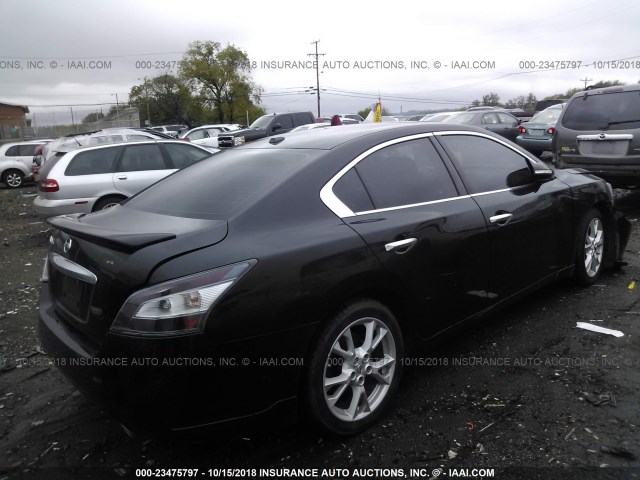 1N4AA5AP3EC444379 - 2014 NISSAN MAXIMA S/SV BLACK photo 4